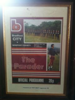 1978 Framed Football Programme