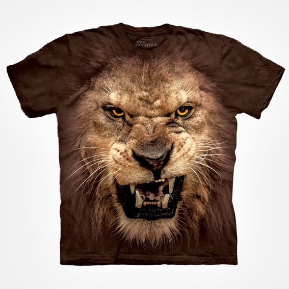 lion face t shirt