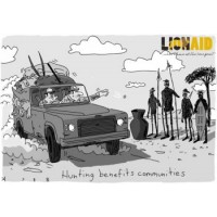 Cartoon by BeCK - Poster "Hunting benefits communities"